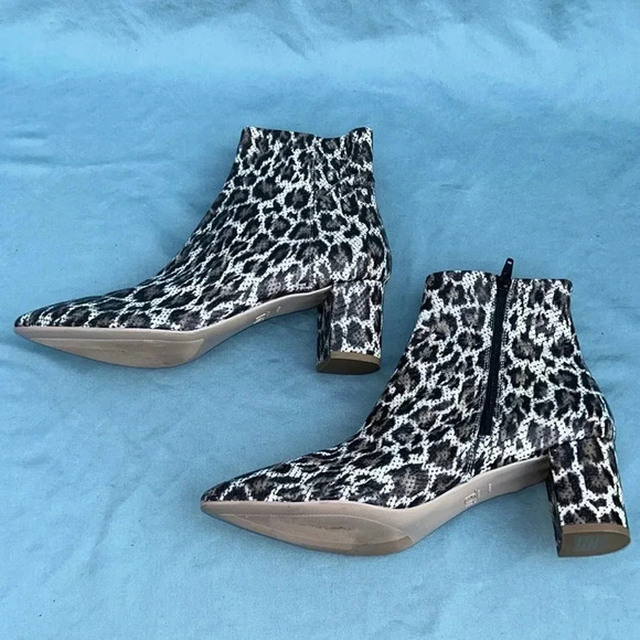 AGL Marette Snake print leather boot women EU 41 1/2 EUC cognac Attilio Giusti - Picture 10 of 13